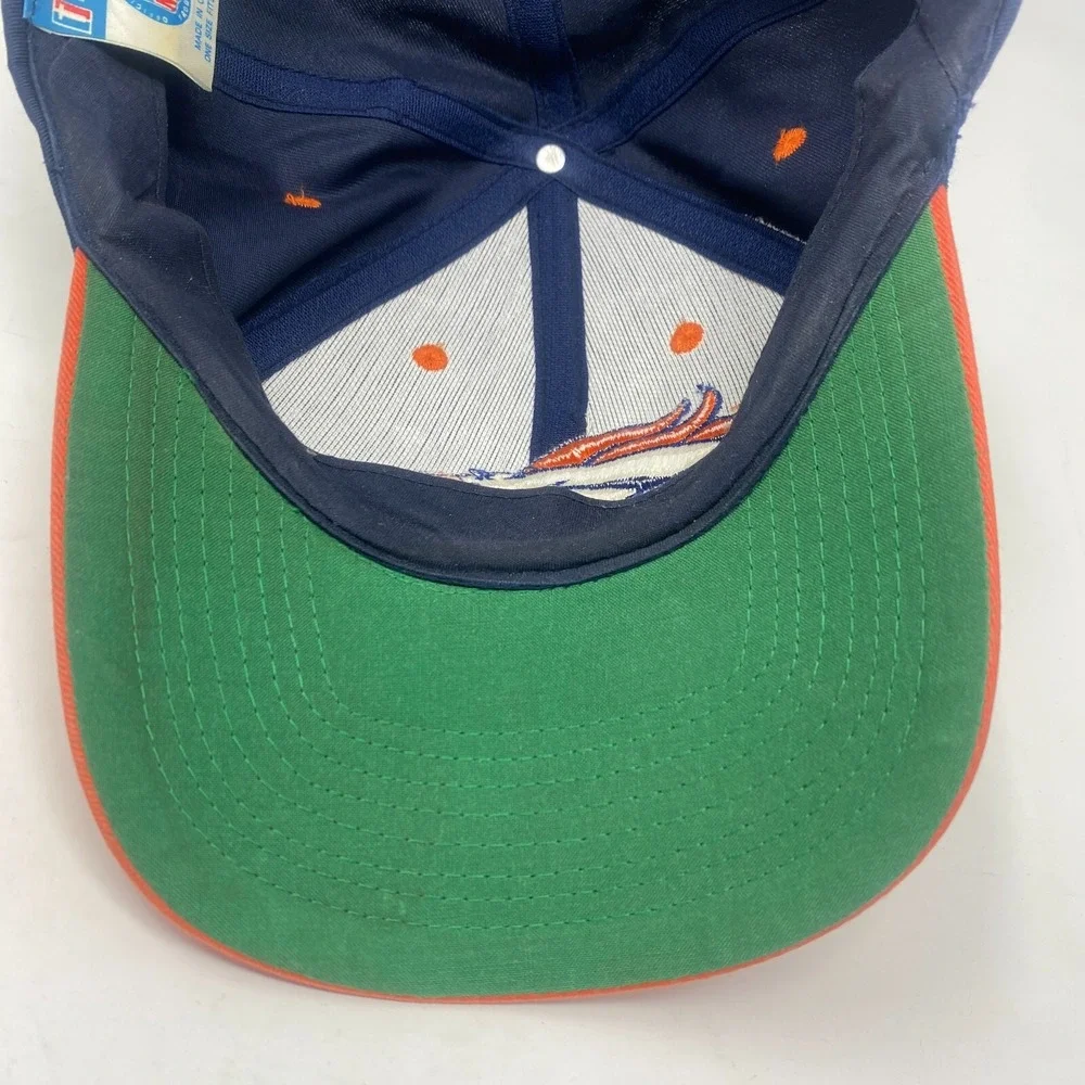 Denver Broncos Vintage Twins Enterprise Snapback Cap‎ Hat Blue and Orange